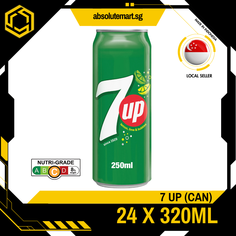 7UP 320ML X 24 (CAN) - ABSOLUTE MART7UP 320ML X 24 (CAN)