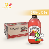 BUNDABERG Blood Orange 375ML X 24 (GLASS BOTTLE)