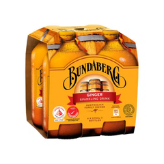 BUNDABERG Ginger Beer 375ML X 24 (GLASS BOTTLE)