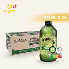 BUNDABERG Lemon Lime & Bitters 375ML X 24 (GLASS BOTTLE)