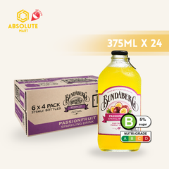 BUNDABERG Passionfruit 375ML X 24 (GLASS)