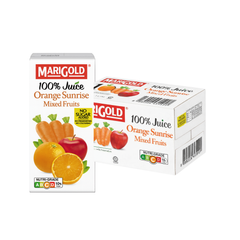 MARIGOLD 100% Orange Sunrise Mixed Fruit Juice 200ML X 24 (TETRA)