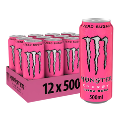 MONSTER ENERGY Ultra Pink Rosa 500ML X 12 (CAN)