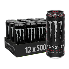 MONSTER ENERGY Ultra Black 500ML X 12 (CAN)