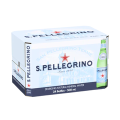 SAN PELLEGRINO Sparkling Mineral Water 500ML X 24 (GLASS)