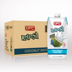 UFC Refresh 100% Coconut Water 500ML X 12 (TETRA)