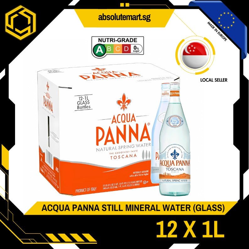 ACQUA PANNA Still Mineral Water 1L X 12 (GLASS) - ABSOLUTE MARTACQUA PANNA Still Mineral Water 1L X 12 (GLASS)