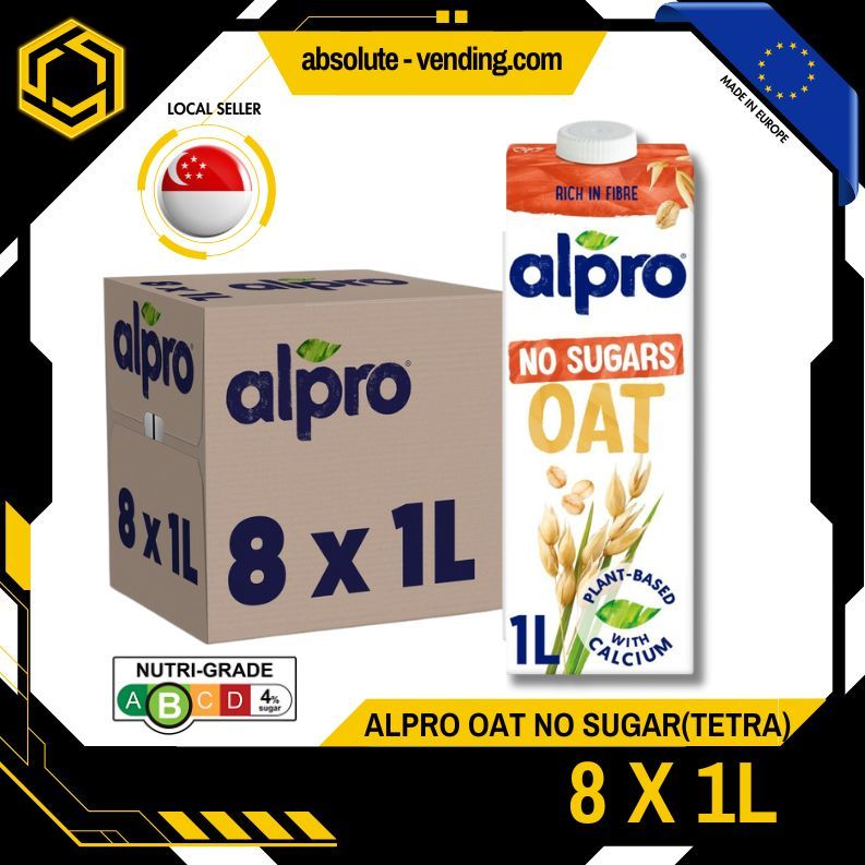 ALPRO No Sugars Oat Milk 1L X 8 (TETRA) - ABSOLUTE MARTALPRO No Sugars Oat Milk 1L X 8 (TETRA)