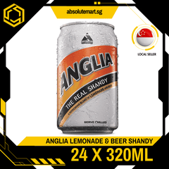 ANGLIA SHANDY Lemonade & Beer 320ML X 24 (CAN) - ABSOLUTE MARTANGLIA SHANDY Lemonade & Beer 320ML X 24 (CAN)