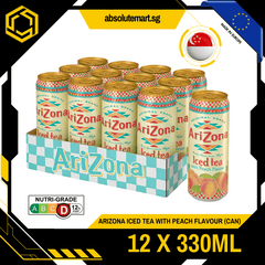 ARIZONA Peach Iced Tea 330ML X 12 (CAN) - ABSOLUTE MARTARIZONA Peach Iced Tea 330ML X 12 (CAN)