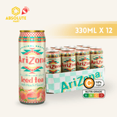ARIZONA Peach Iced Tea 330ML X 12 (CAN) - ABSOLUTE MARTARIZONA Peach Iced Tea 330ML X 12 (CAN)Flavoured & Milk Tea