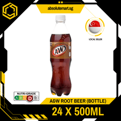 A&W Root Beer 500ML X 24 (BOTTLE) - ABSOLUTE MARTA&W Root Beer 500ML X 24 (BOTTLE)