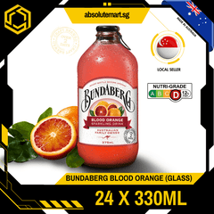 BUNDABERG Blood Orange 375ML X 24 (GLASS BOTTLE) - ABSOLUTE MARTBUNDABERG Blood Orange 375ML X 24 (GLASS BOTTLE)