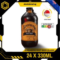 BUNDABERG Root Beer 375ML X 24 (GLASS BOTTLE) - ABSOLUTE MARTBUNDABERG Root Beer 375ML X 24 (GLASS BOTTLE)