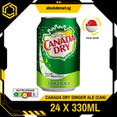CANADA DRY Ginger Ale 330ML X 24 (CAN) - ABSOLUTE MARTCANADA DRY Ginger Ale 330ML X 24 (CAN)