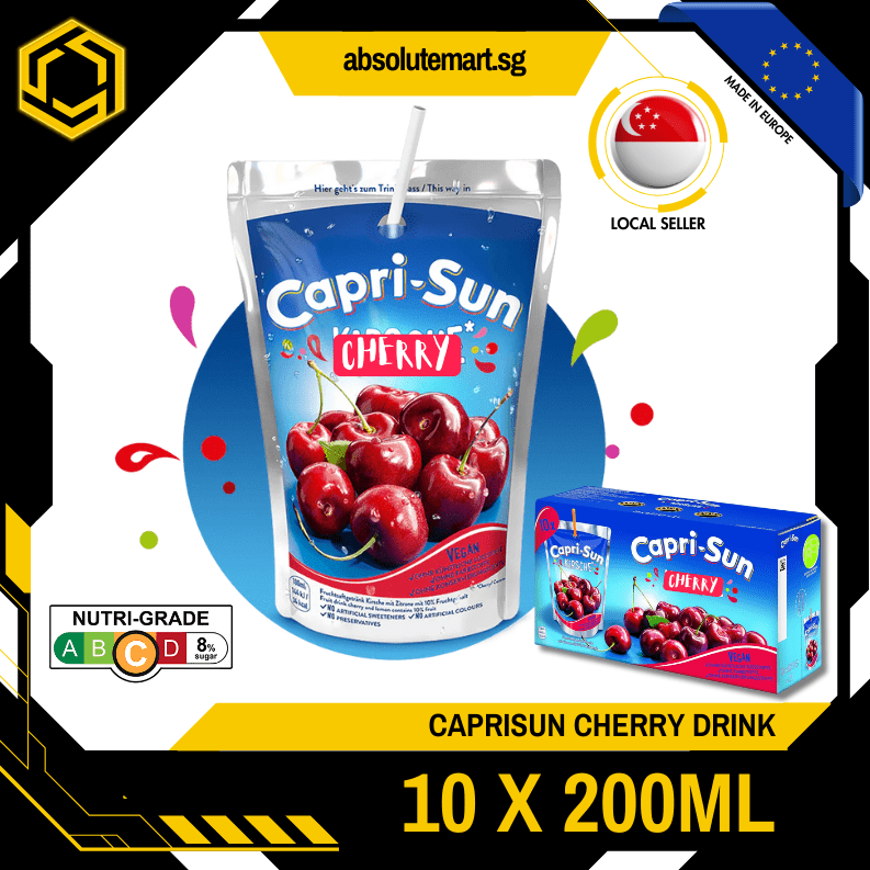 CAPRISUN Cherry 200ML X 10 (TETRA) - ABSOLUTE MARTCAPRISUN Cherry 200ML X 10 (TETRA)