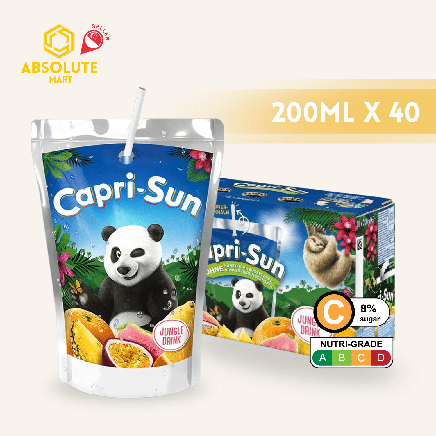 CAPRISUN Jungle Drink 200ML X 10 (TETRA) - EXPIRES 31/12/2025 - ABSOLUTE MARTCAPRISUN Jungle Drink 200ML X 10 (TETRA) - EXPIRES 31/12/2025Fruit Drinks