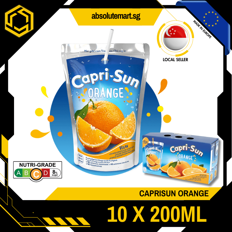 CAPRISUN Orange Juice 200ML X 10 (TETRA) - ABSOLUTE MARTCAPRISUN Orange Juice 200ML X 10 (TETRA)