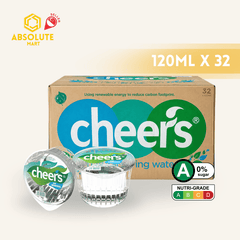 CHEERS Natural Spring Water 120ML X 32 (CUP) - ABSOLUTE MARTCHEERS Natural Spring Water 120ML X 32 (CUP)