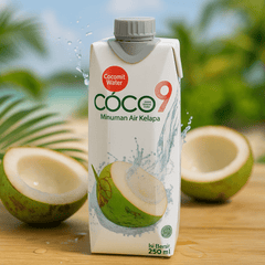 COCO9 100% Coconut Water 250ML X 24 (TETRA) - ABSOLUTE MARTCOCO9 100% Coconut Water 250ML X 24 (TETRA)Coconut Water