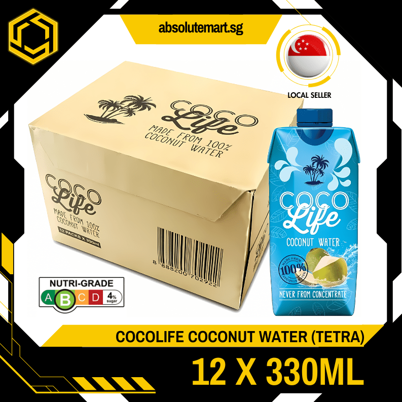 COCOLIFE Coconut Water 330ML X 12 (TETRA) - ABSOLUTE MARTCOCOLIFE Coconut Water 330ML X 12 (TETRA)