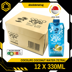COCOLIFE Coconut Water 330ML X 12 (TETRA) - ABSOLUTE MARTCOCOLIFE Coconut Water 330ML X 12 (TETRA)