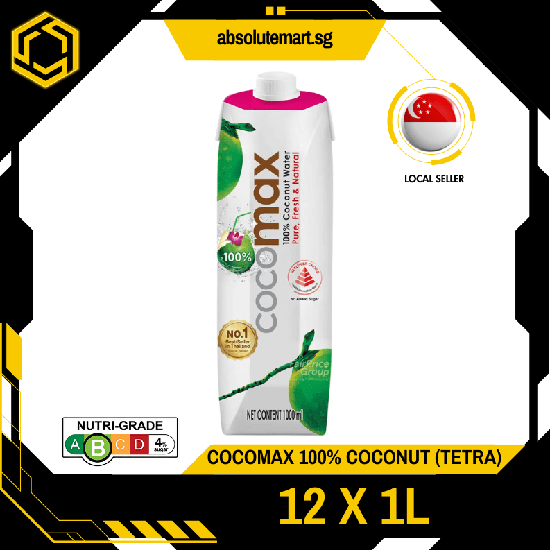 COCOMAX 100% Coconut Water 1L X 12 (TETRA) - ABSOLUTE MARTCOCOMAX 100% Coconut Water 1L X 12 (TETRA)