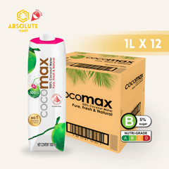 COCOMAX 100% Coconut Water 1L X 12 (TETRA) - ABSOLUTE MARTCOCOMAX 100% Coconut Water 1L X 12 (TETRA)Coconut Water