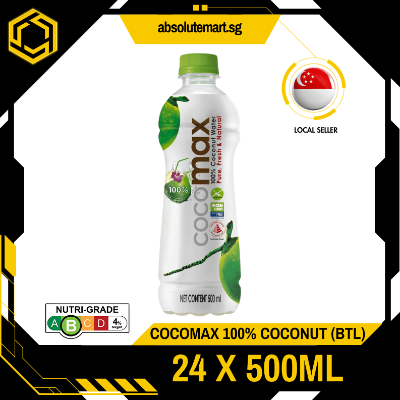COCOMAX 100% Coconut Water 500ML X 24 (BOTTLE) - ABSOLUTE MARTCOCOMAX 100% Coconut Water 500ML X 24 (BOTTLE)