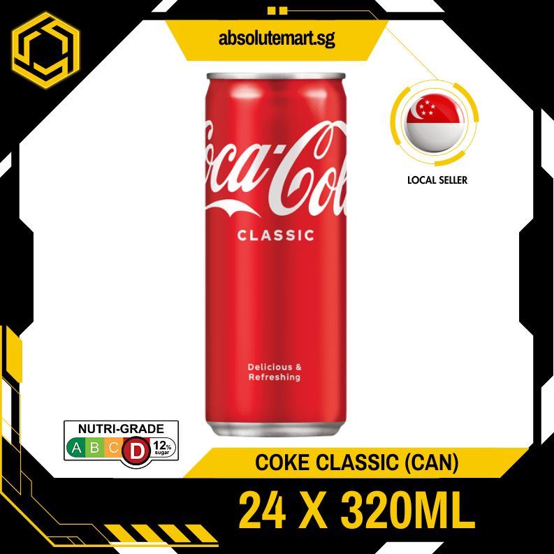 COKE Classic 320ML X 24 (CAN) - ABSOLUTE MARTCOKE Classic 320ML X 24 (CAN)