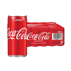 COKE Classic Mini 180ML X 24 (CAN) - ABSOLUTE MARTCOKE Classic Mini 180ML X 24 (CAN)Cola & Classic Sodas
