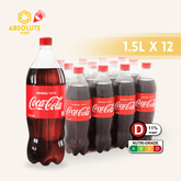 COKE Original Taste 1.5L X 12 (BOTTLE) - ABSOLUTE MARTCOKE Original Taste 1.5L X 12 (BOTTLE)Cola & Classic Sodas