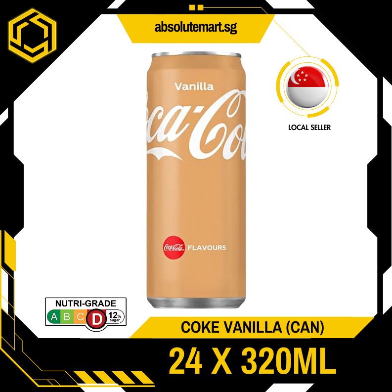 COKE Vanilla 320ML X 24 (CAN) - ABSOLUTE MARTCOKE Vanilla 320ML X 24 (CAN)
