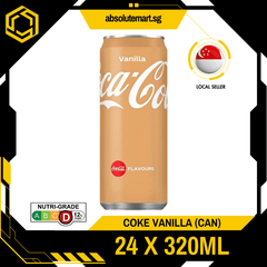 COKE Vanilla 320ML X 24 (CAN) - ABSOLUTE MARTCOKE Vanilla 320ML X 24 (CAN)