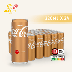 COKE Vanilla 320ML X 24 (CAN) - ABSOLUTE MARTCOKE Vanilla 320ML X 24 (CAN)Cola & Classic Sodas
