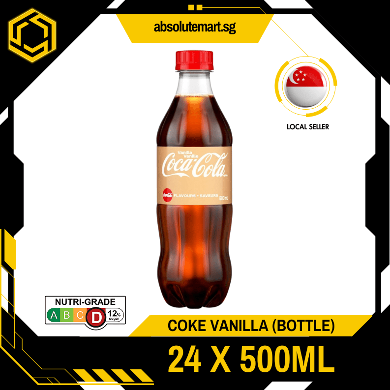 COKE Vanilla 500ML X 24 (BOTTLE) - ABSOLUTE MARTCOKE Vanilla 500ML X 24 (BOTTLE)