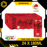 COKE Zero Mini 180ML X 24 (CAN) - ABSOLUTE MARTCOKE Zero Mini 180ML X 24 (CAN)