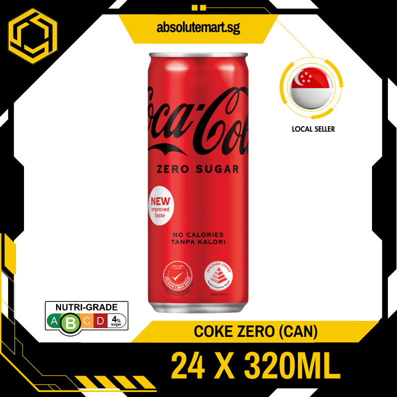 COKE Zero No Sugar 320ML X 24 (CAN) - ABSOLUTE MARTCOKE Zero No Sugar 320ML X 24 (CAN)