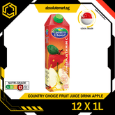 COUNTRY CHOICE Fruit Juice Drink Apple 1L x 12 (TETRA) - ABSOLUTE MARTCOUNTRY CHOICE Fruit Juice Drink Apple 1L x 12 (TETRA)