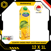 COUNTRY CHOICE Fruit Juice Drink Mango 1L x 12 (TETRA) - ABSOLUTE MARTCOUNTRY CHOICE Fruit Juice Drink Mango 1L x 12 (TETRA)