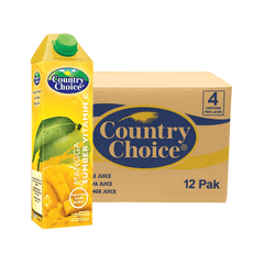 COUNTRY CHOICE Fruit Juice Drink Mango 1L x 12 (TETRA) - ABSOLUTE MARTCOUNTRY CHOICE Fruit Juice Drink Mango 1L x 12 (TETRA)Fruit Drinks