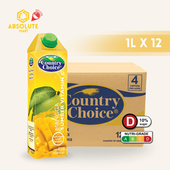 COUNTRY CHOICE Fruit Juice Drink Mango 1L x 12 (TETRA) - ABSOLUTE MARTCOUNTRY CHOICE Fruit Juice Drink Mango 1L x 12 (TETRA)Fruit Drinks