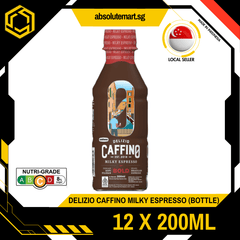 DELIZIO CAFFINO Milky Espresso 200ML X 12 (BOTTLE) - ABSOLUTE MARTDELIZIO CAFFINO Milky Espresso 200ML X 12 (BOTTLE)
