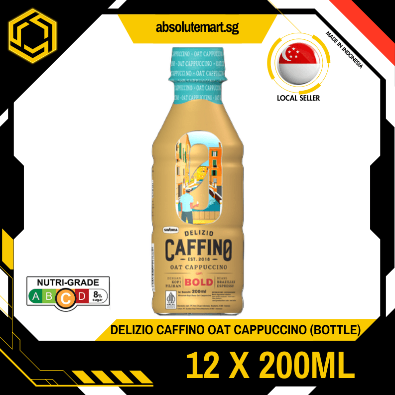 DELIZIO CAFFINO OAT CAPPUCINO 200ML X 12 (BOTTLE) - ABSOLUTE MARTDELIZIO CAFFINO OAT CAPPUCINO 200ML X 12 (BOTTLE)