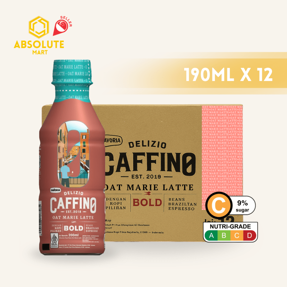 DELIZIO CAFFINO Oat Marie Latte 190ML X 12 (BOTTLE) - ABSOLUTE MARTDELIZIO CAFFINO Oat Marie Latte 190ML X 12 (BOTTLE)Ready To Drink Coffee