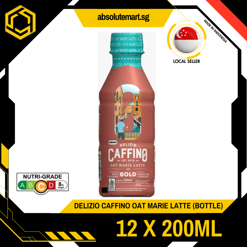 DELIZIO CAFFINO Oat Marie Latte 200ML X 12 (BOTTLE) - ABSOLUTE MARTDELIZIO CAFFINO Oat Marie Latte 200ML X 12 (BOTTLE)