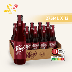 DR PEPPER Regular 275ML X 12 (GLASS) - ABSOLUTE MARTDR PEPPER Regular 275ML X 12 (GLASS)Cola & Classic Sodas