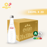 EVIAN ARAMIS Mineral Water 330ML X 20 (GLASS) - ABSOLUTE MARTEVIAN ARAMIS Mineral Water 330ML X 20 (GLASS)Still Water