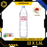 EVIAN Mineral Water 1.5L X 12 (BOTTLE) - ABSOLUTE MARTEVIAN Mineral Water 1.5L X 12 (BOTTLE)