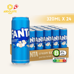 FANTA Cream Soda 320ML X 24 (CAN) - ABSOLUTE MARTFANTA Cream Soda 320ML X 24 (CAN)Cola & Classic Sodas